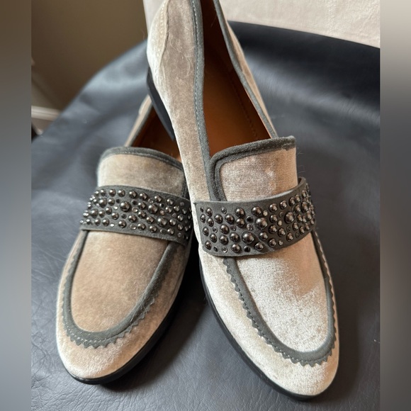 Franco Sarto Shoes - Franco Sarto Velvet Studded Loafers